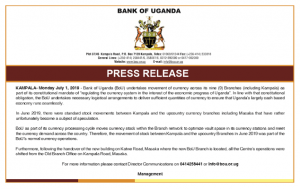 Bou Speaks Out On Suspicious Currency Movement To Upcountry Branches