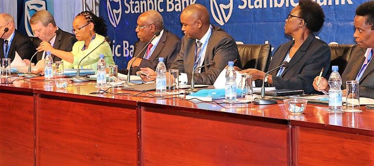 Board members at the Annual General Meeting