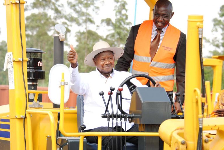 Museveni flags off road equipment - Bweyogere