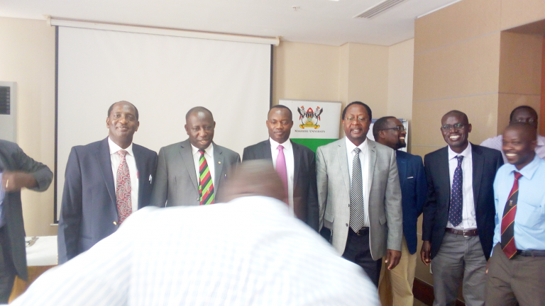 Officials in a group photo after the media training on NCDs