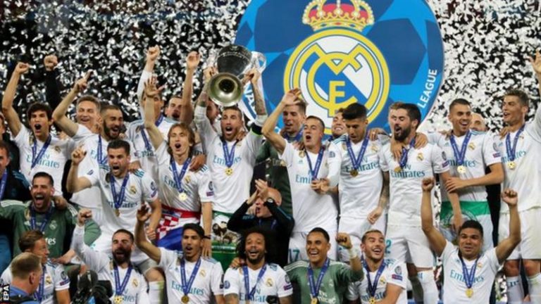 Real Madrid beat Liverpool in the Champions League final to win the competition for a third successive year