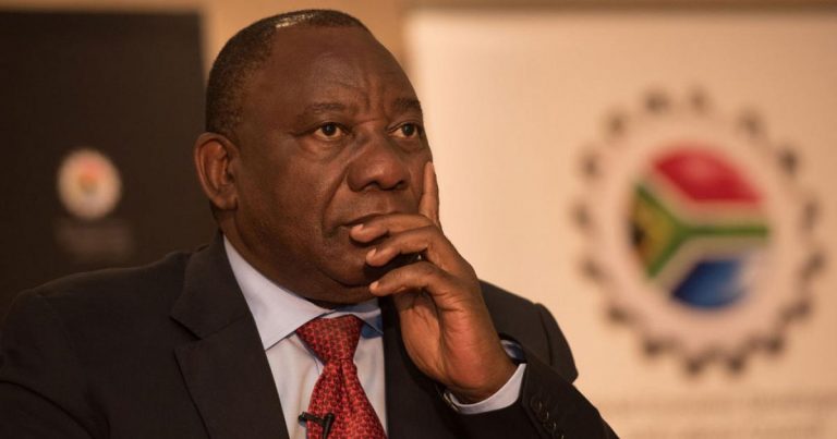 South African President Cyril Ramaphosa