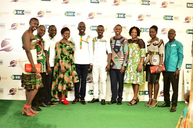 Some of the IMC Staff enjoying the red carpet moment with their GM, Joel Oroni