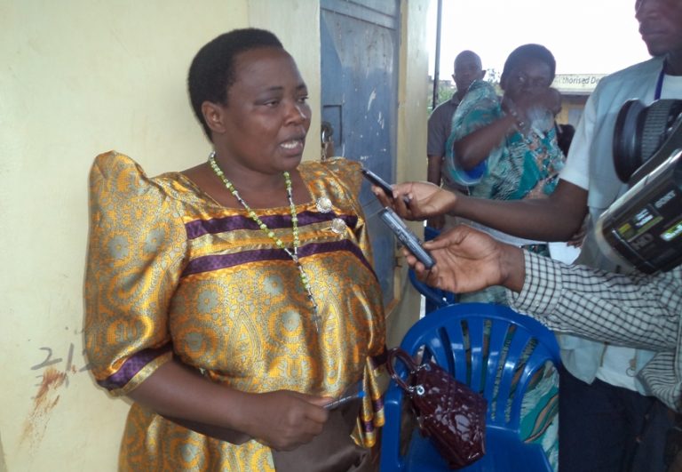 INCUMBET-Robinah-Nabanja-speaking-to-jounalists-after-normination