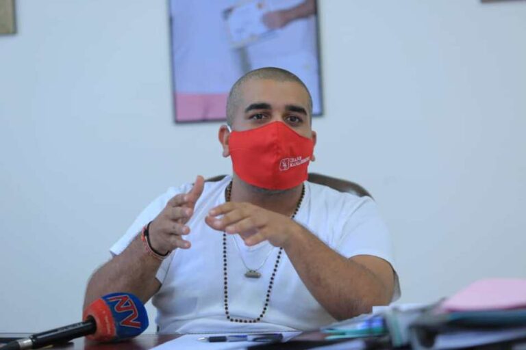 Rajiv Ruparelia addressing the press