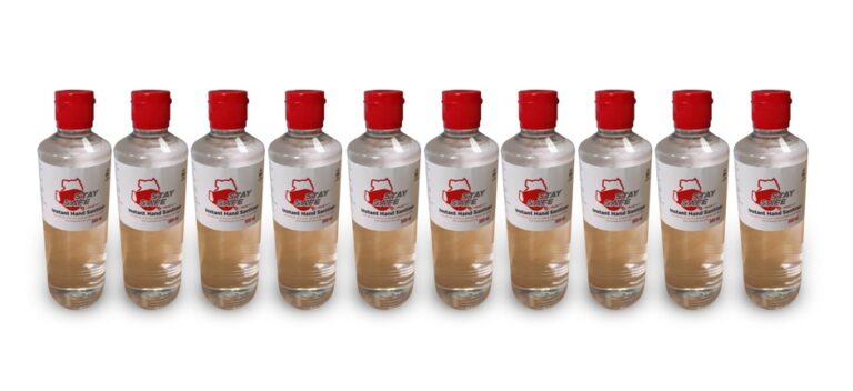 Sanitizers manufactured by Rwenzori