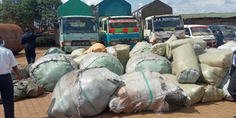 Some of the confiscated smuggled goods