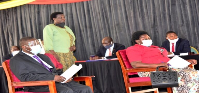 Hon. Bichetero walking to podium