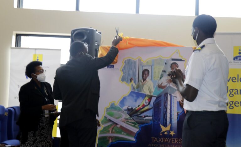 URA bosses led by Commissioner General, John R. Musinguzi launhing the Taxpayers Appreciation Season 2020