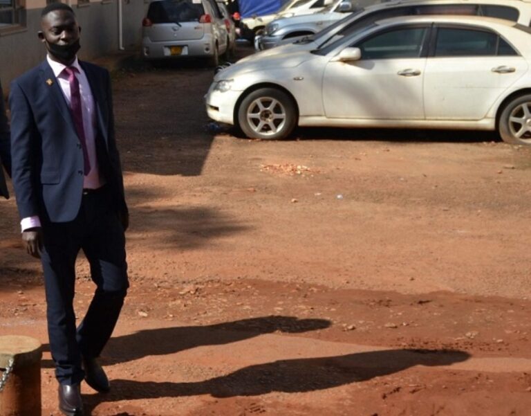 Ivan Samuel Ssebadduka at CID headquarters in Kibuli