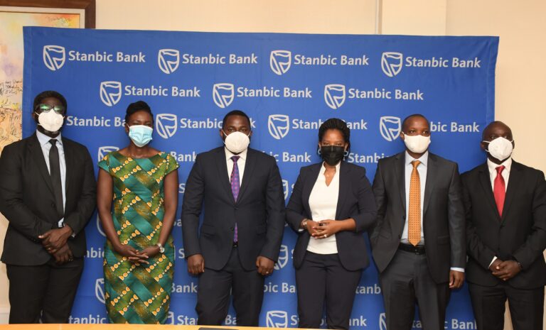 Stanbic Team poses for a picture after the launch