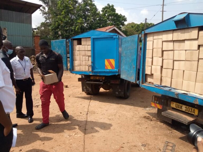 Truck with confiscated goods