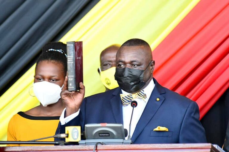 Jacob Oulanyah taking oath as Omoro County MP