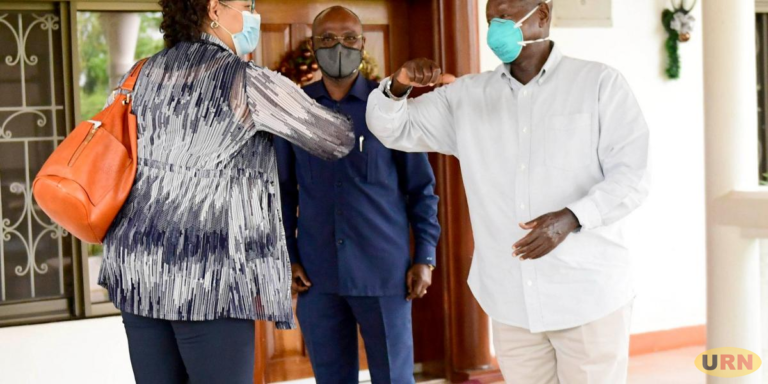 Museveni and US ambassador