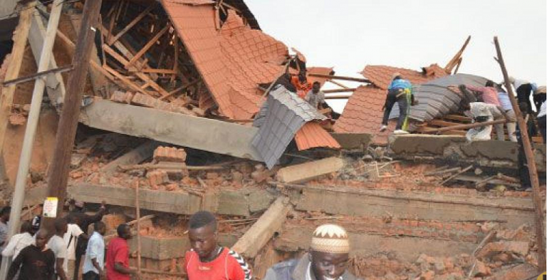 Building that collapsed in Makindye