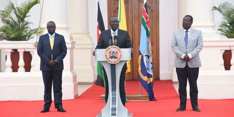Ruto, his deptuty at State House