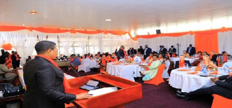 Speaker presiding over the launch of GBV RESIZED