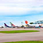 Planes at Entebbe Airport