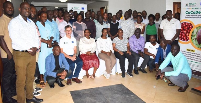 Participants at the CoCoDev sustainability training in Mbale