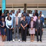 Allen Kagina, Trustee – MTN Foundation Board of Directors, on her left, Flavia Opio – Head of the National Innovation Hub and on her right