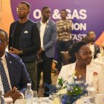 Mumba Kalifungwa, the Stanbic Bank Uganda Chief Executive and Hon. Ruth Nankabirwa Minister of Energy and Mineral Development during the session.jpg