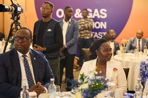 Mumba Kalifungwa, the Stanbic Bank Uganda Chief Executive and Hon. Ruth Nankabirwa Minister of Energy and Mineral Development during the session.jpg