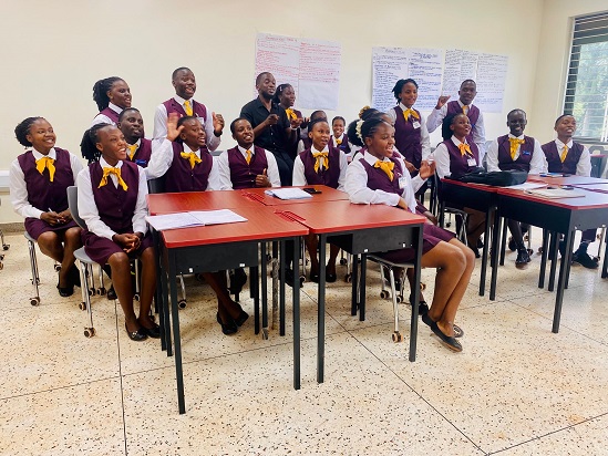 Youth undergoing training in tourism