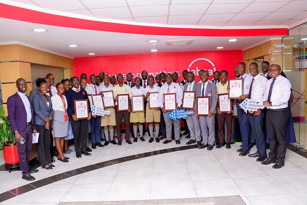 Group Photo of Absa Staff, students and chaperones for the Job Shadowing Program